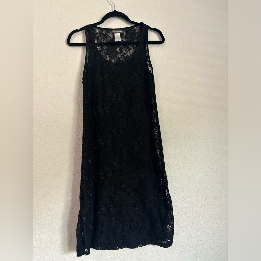 Tommy Bahama Black Lace Dress Size Small Swim Cover Up Resort Wear